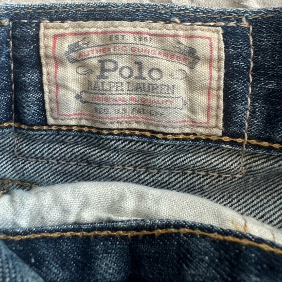 Polo Ralph Lauren Denim Shorts Jean Cut Off  Distressed Size 30 (0534) - Picture 5 of 12